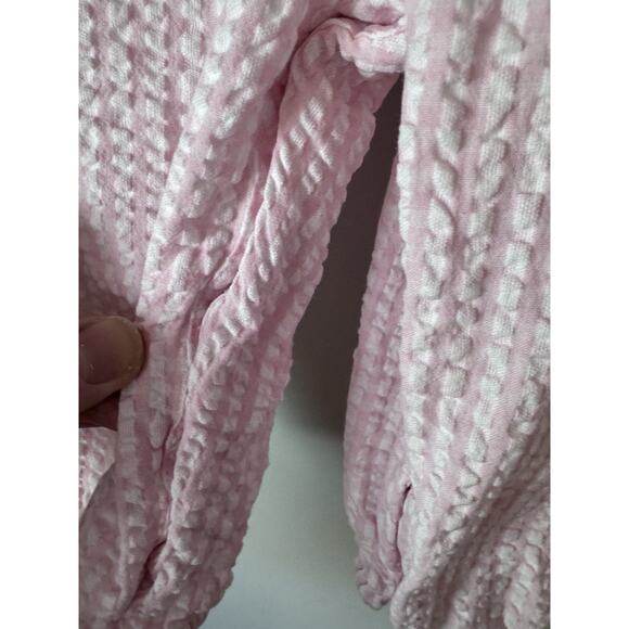 JoJo Maman Bebe Pink Duck 2-Piece Embroidered Seersucker 6-12 months NEW - Picture 14 of 16